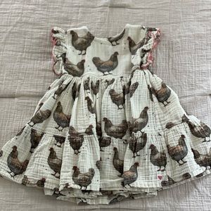 Pink Chicken Kit Dress 3Y Chicken Dress!